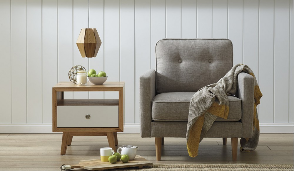 Contemporary Side Table in Living Room