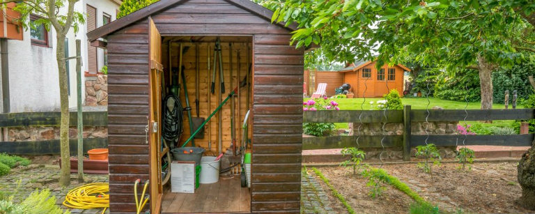 sheds garden smaller items organisation