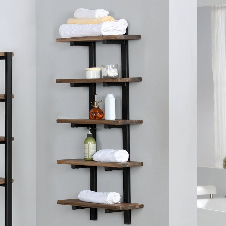 bathroom shelves