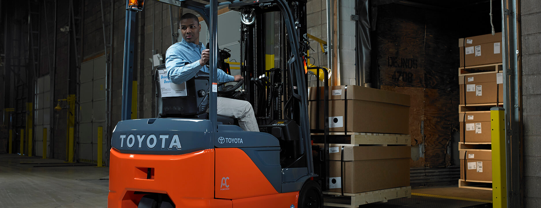 warehouse loading dock manual lift