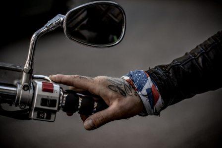 motorcycle controls and rearview mirrors 