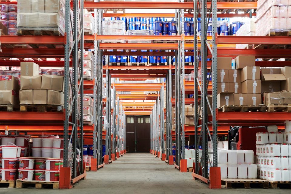 warehouse storage shelving system