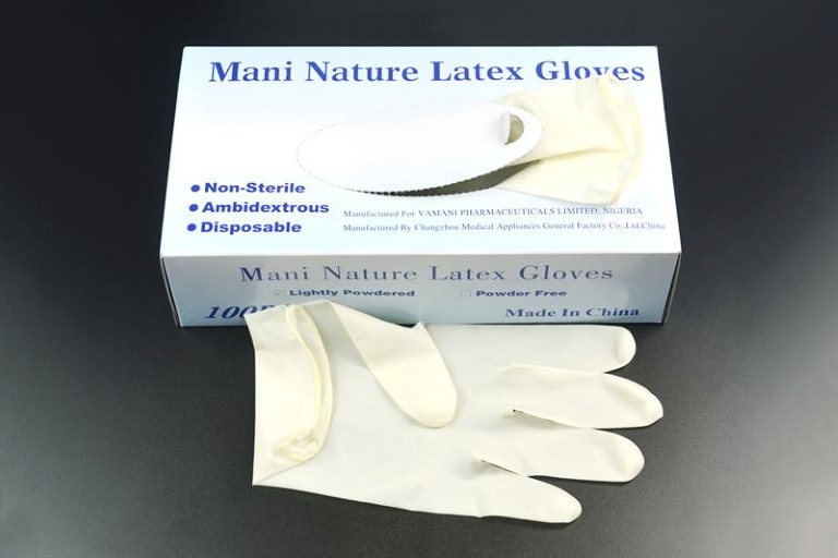 latex nitrile gloves