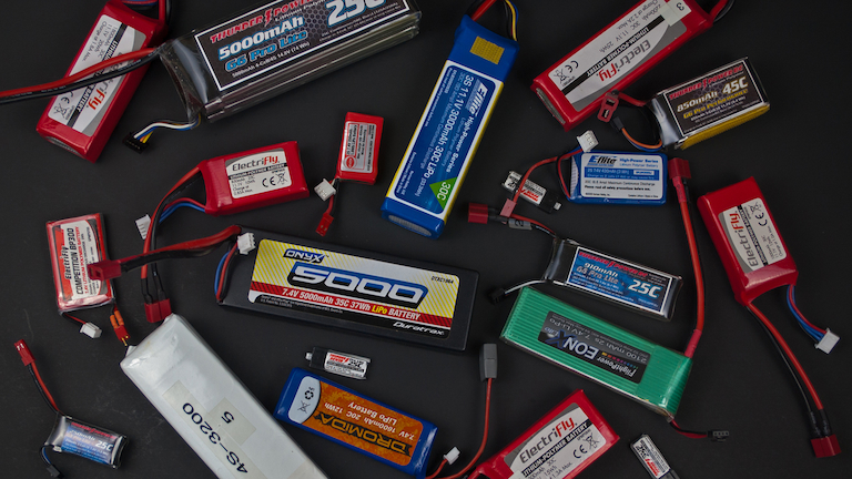 Many lipo batteries in one place