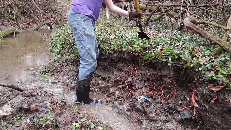 Metal detecting in creeks