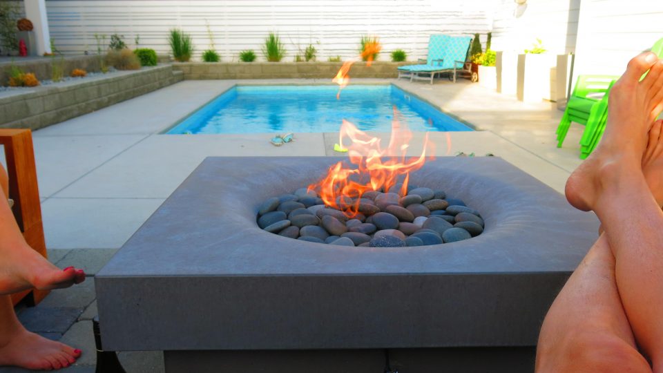 ethanol fire pit modern