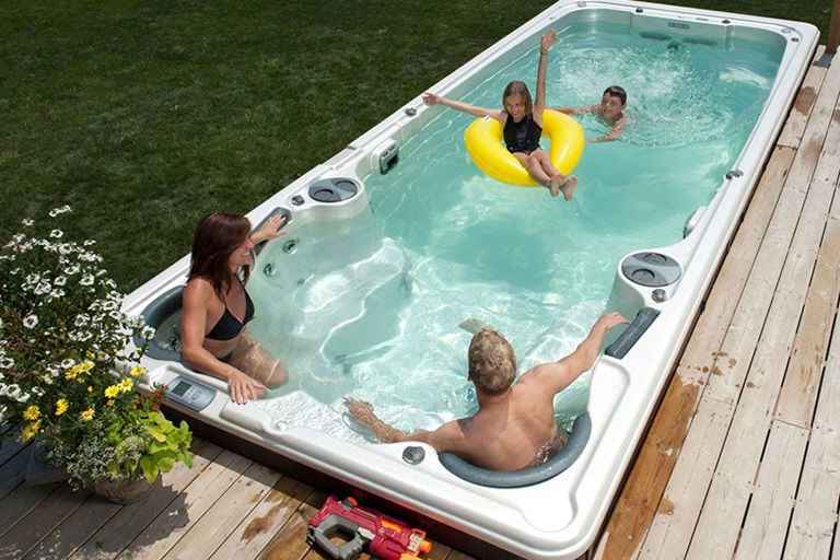 swim spa family time
