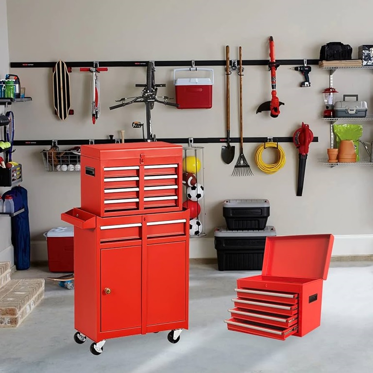 tool storages in a garage 