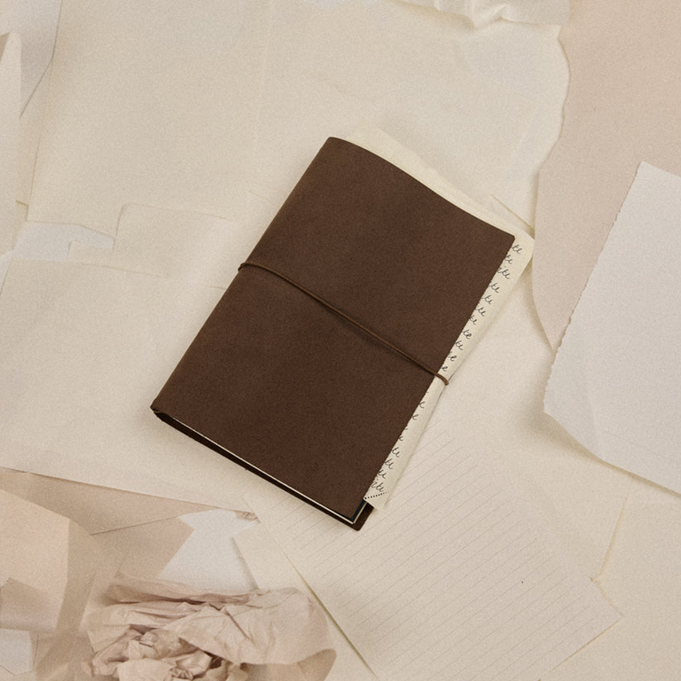 Nubuck Refillable Leather Journal Set